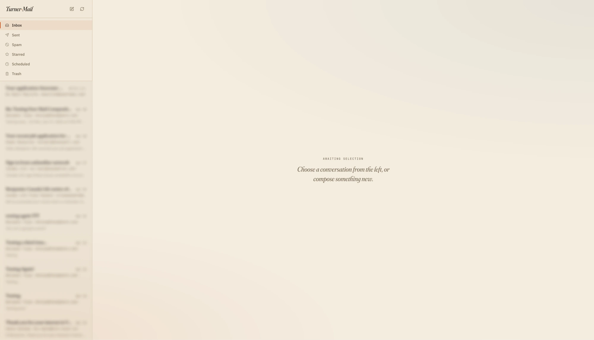 Turner Mail screenshot